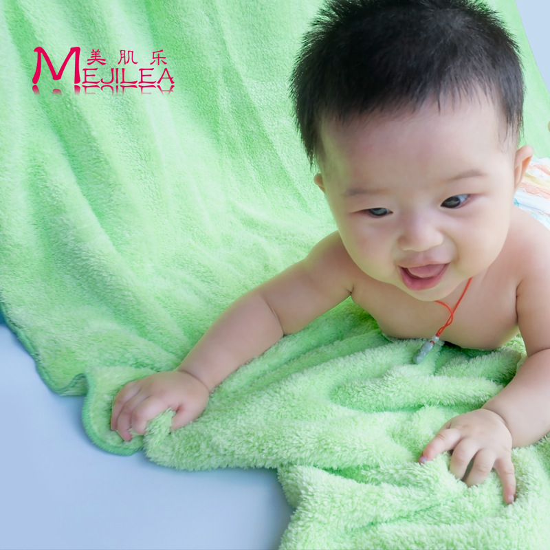 臺灣微米紡滑紗 MEJILEA美肌樂 初生嬰兒 兒童專用浴巾批發・進口・工廠・代買・代購