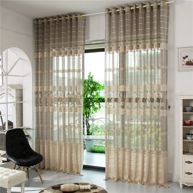 提花窗簾佈窗紗 鏤空透氣透光臥室客廳簡單舒適裝飾工廠,批發,進口,代購