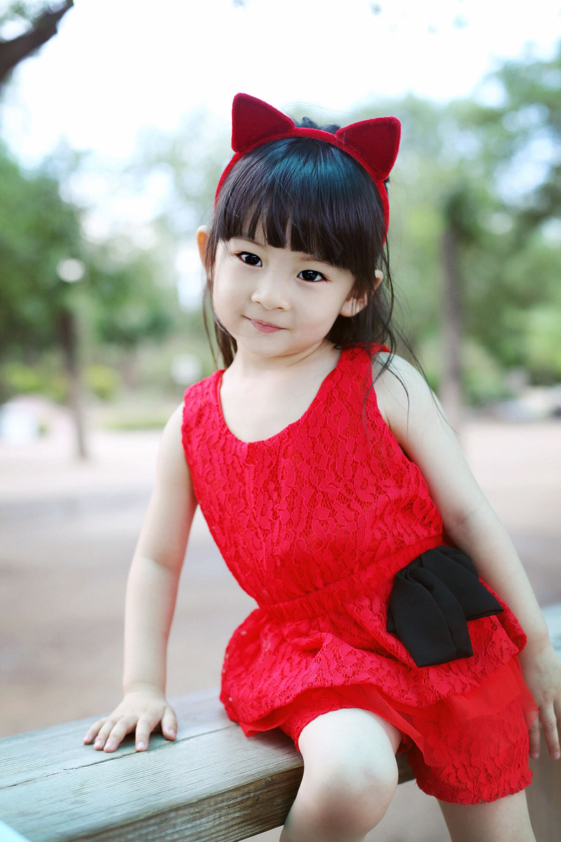 2015童裝女童夏季新款韓版時尚蕾絲紅蝴蝶結套裝洋氣Ｔ短褲小洋裝工廠,批發,進口,代購