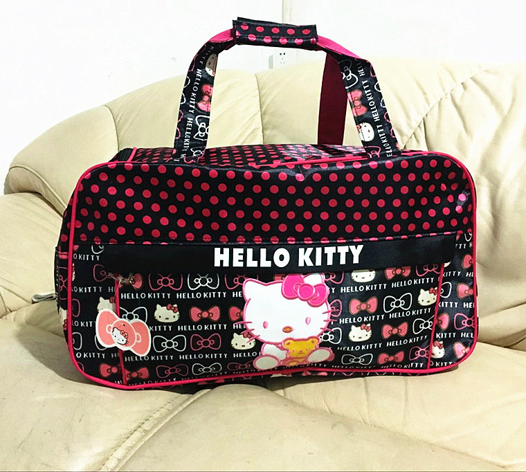 新款hello kitty超大容量提挎兩用旅行包 行李包 女包媽咪包挎包批發・進口・工廠・代買・代購