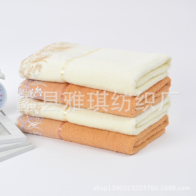 高端純棉21紗優質純棉蕾絲大浴巾 400g超柔吸水加厚浴巾 廠傢直銷工廠,批發,進口,代購