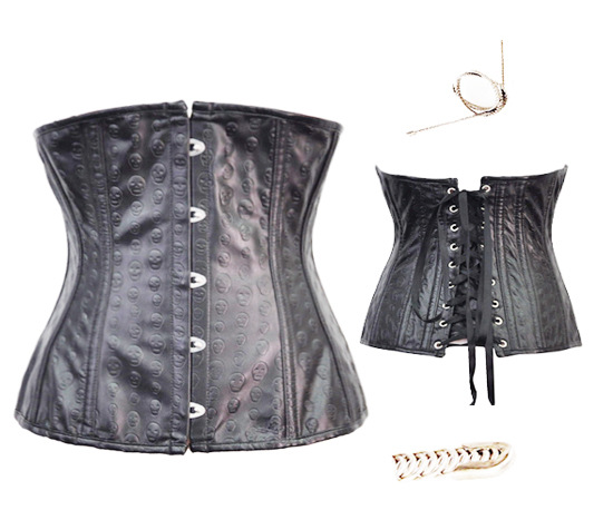 2015年新款束身衣性感黑色印花鋼骨corset束腰塑身衣宮廷束身衣工廠,批發,進口,代購