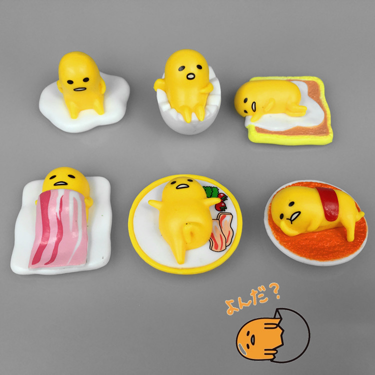 日本正版Sanrio Gudetama 懶蛋君 蛋黃哥 懶蛋蛋 擺件玩具 鑰匙扣工廠,批發,進口,代購