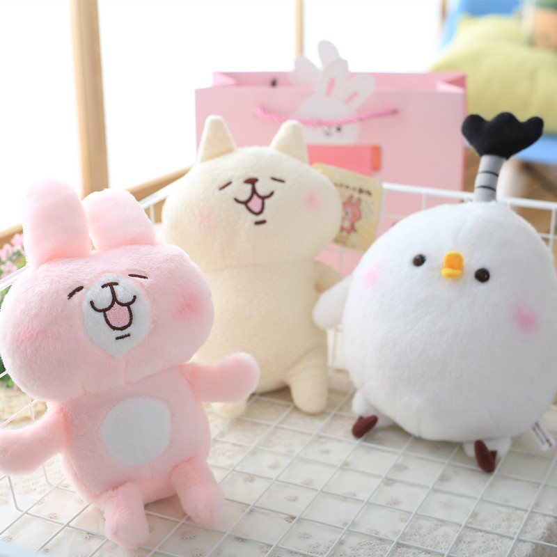 日本人氣Kanahei卡娜赫拉的卡通小動物小雞兔子毛絨公仔貓咪玩偶工廠,批發,進口,代購