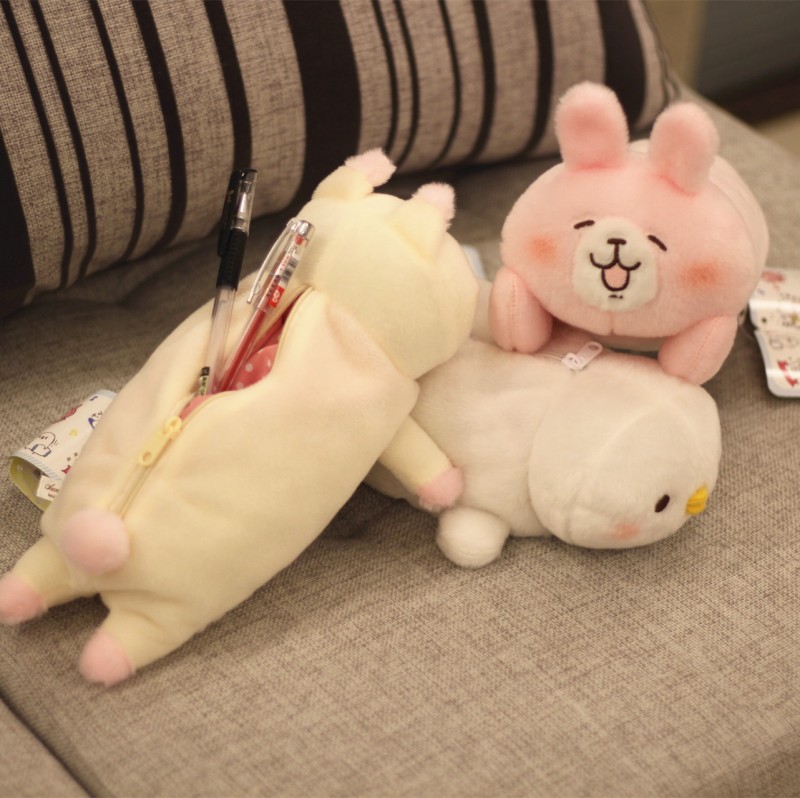 新款日本人氣kanahei卡娜赫拉可愛兔子化妝袋筆袋毛絨公仔工廠,批發,進口,代購