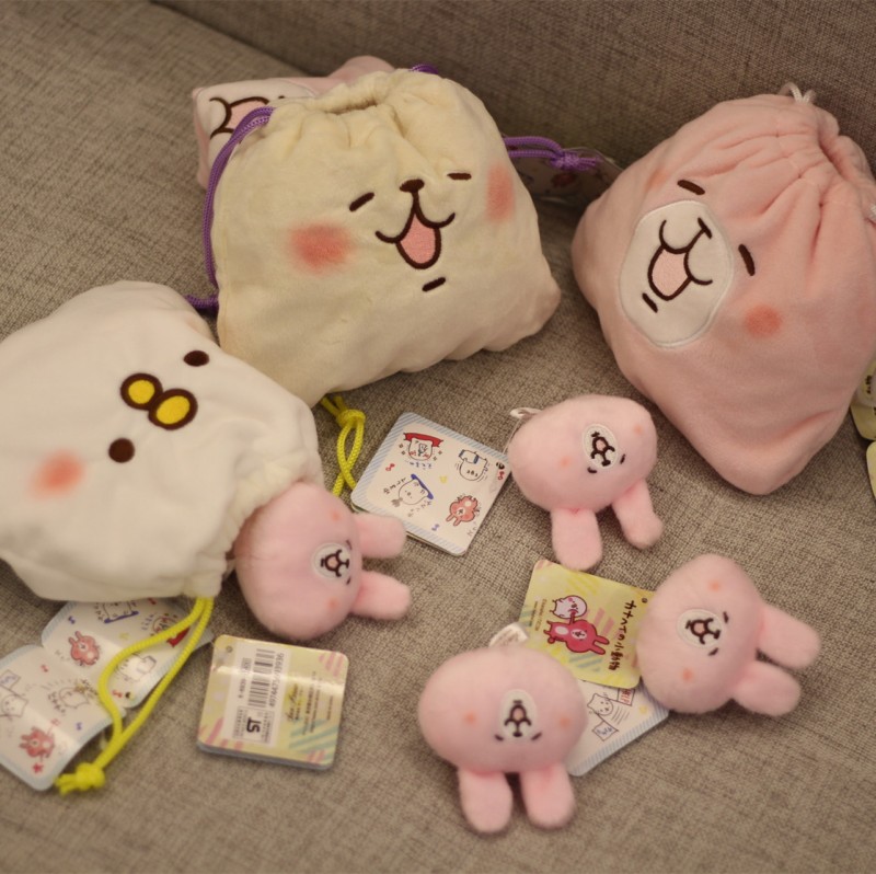 現貨日本人氣Kanahei卡娜赫拉的可愛小動物小鳥兔子貓咪束口袋工廠,批發,進口,代購