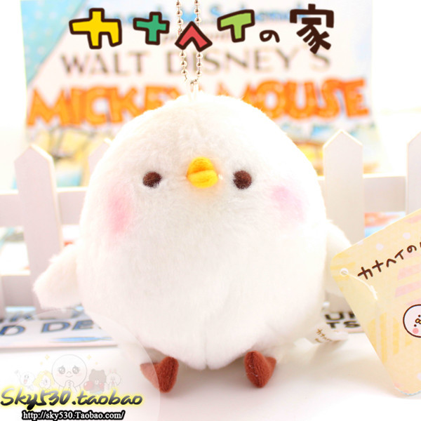 原版日本kanahei卡娜赫拉的小動物可愛毛絨玩具公仔小雞粒子掛件工廠,批發,進口,代購