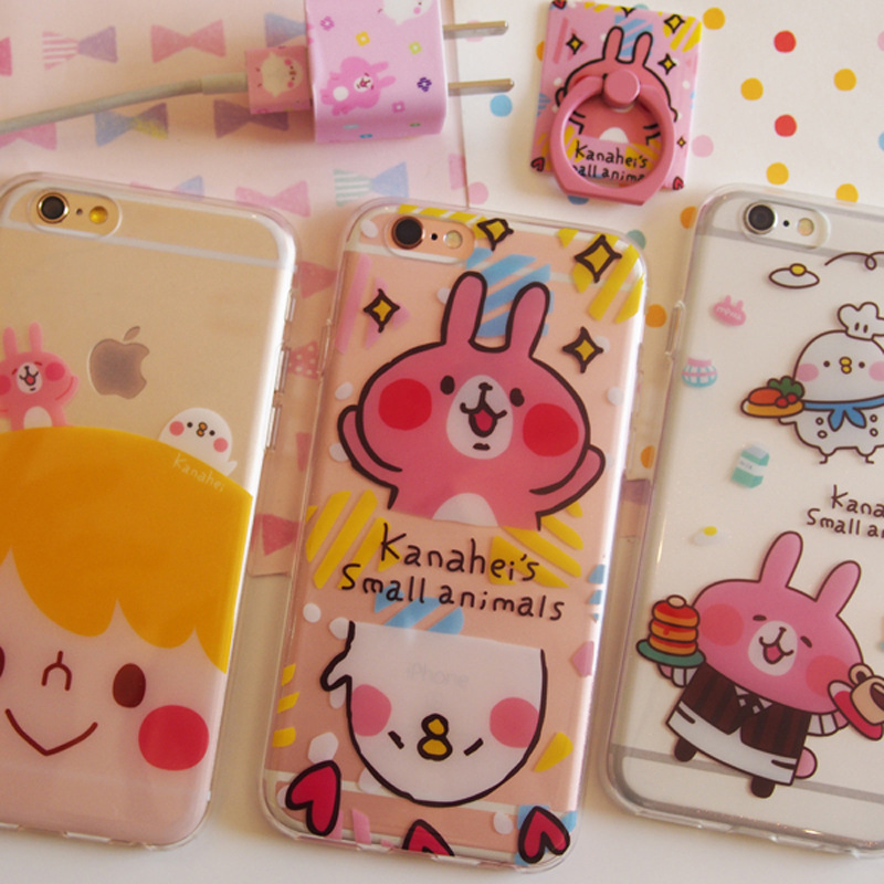 日單kanahei卡娜赫拉的小動物蘋果iPhone6 plus小雞兔子6s手機殼工廠,批發,進口,代購