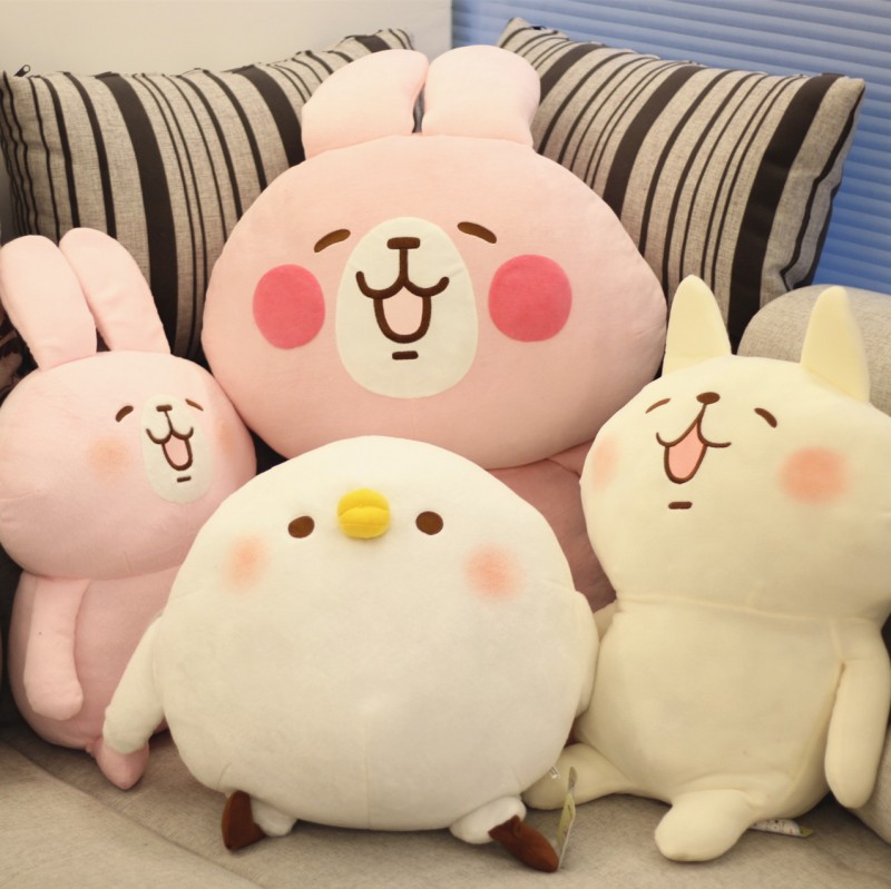 日本kanahei卡娜赫拉的小動物毛絨玩具粉色兔子小雞公仔貓咪玩偶工廠,批發,進口,代購