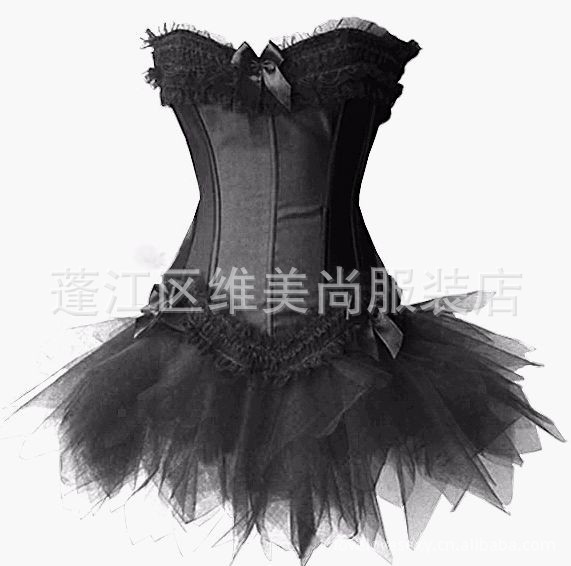 corset 外貿束身衣 時尚宮廷束身衣美體緊身衣性感塑身衣黑色070工廠,批發,進口,代購