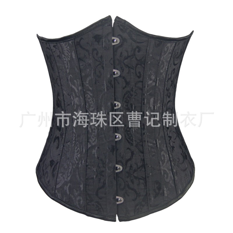 爆款26根鋼骨corset性感提花緊身胸衣宮廷束身衣腰甲638B工廠,批發,進口,代購