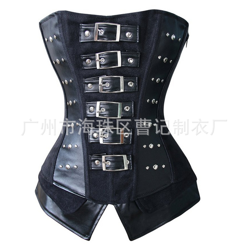 熱銷corset性感復古扣打釘束身衣宮廷束身衣#321工廠,批發,進口,代購