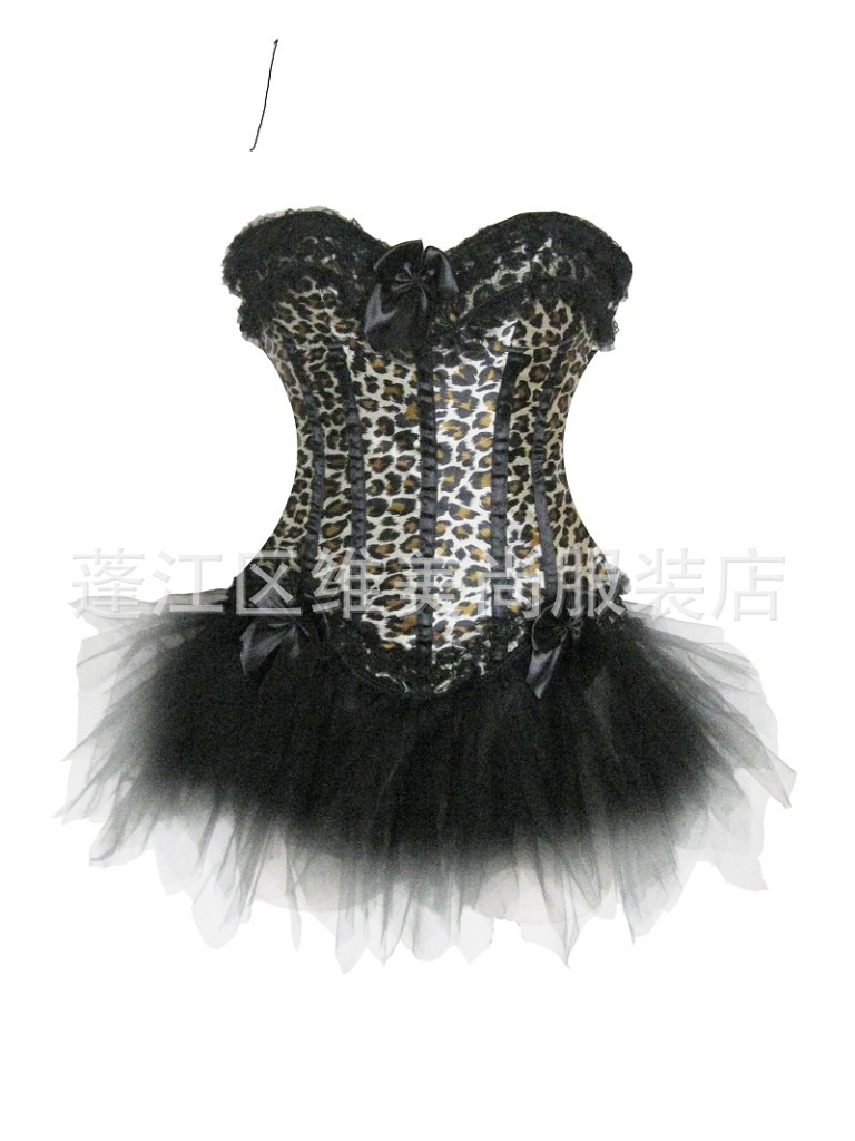 corset 豹紋束身衣 時尚宮廷束身衣 塑身美體衣 性感塑身衣 068工廠,批發,進口,代購