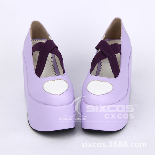X0288 LOLITA女鞋 心形 洛麗塔松糕鞋 洋裝鞋COS公主鞋工廠,批發,進口,代購