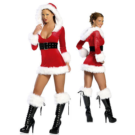 紅色喜慶長袖洋裝辣妹夜店製服派對聖誕裝演出服聖誕服裝角色扮演工廠,批發,進口,代購
