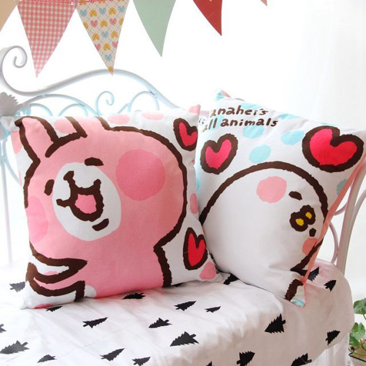 日本KANAHEI 卡娜赫拉的小動物 粉兔 小雞卡通抱枕靠墊工廠,批發,進口,代購