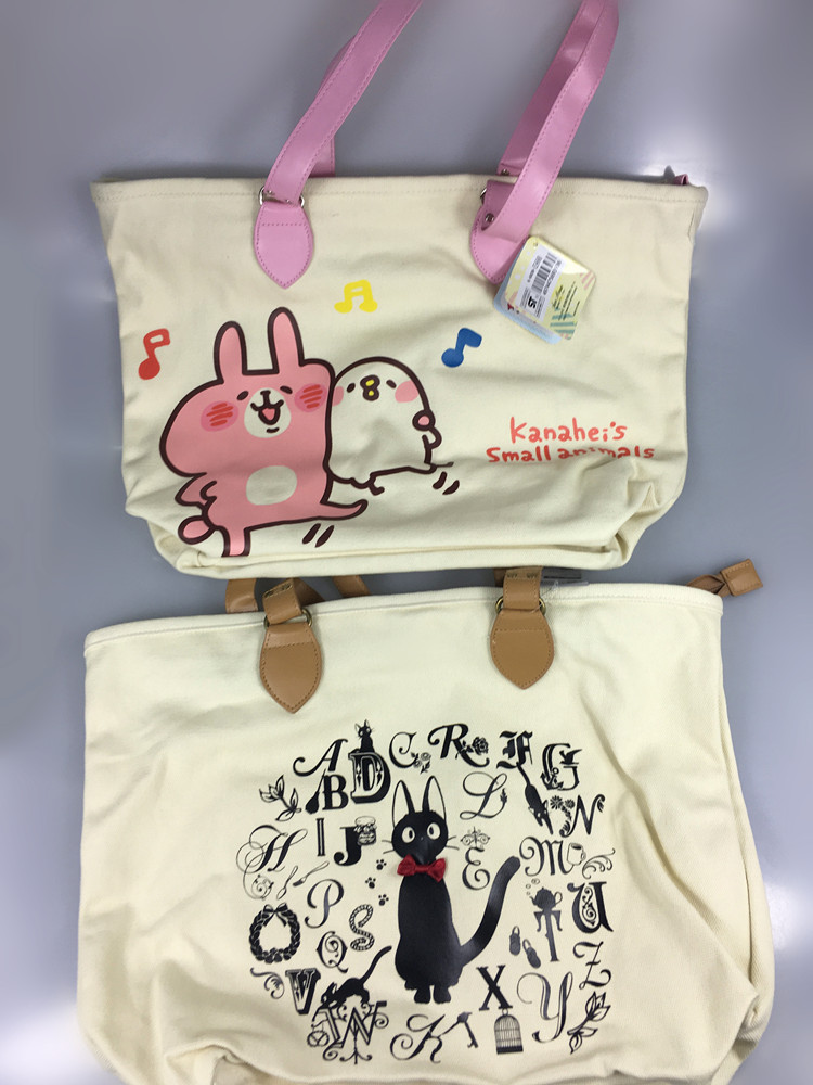 日本卡通動漫周邊Kanahei卡娜赫拉魔女宅急便黑貓帆佈挎包媽咪包工廠,批發,進口,代購