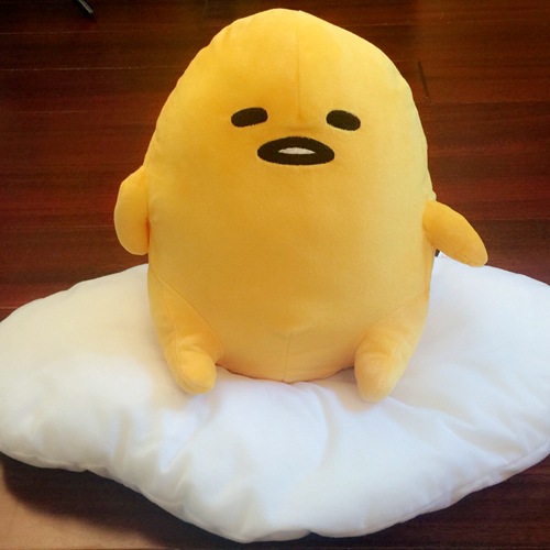 日本 蛋黃哥 懶蛋蛋gudetama 公仔抱枕大號坐姿靠墊 玩具禮物工廠,批發,進口,代購