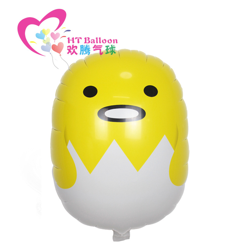 新款卡通表情鋁膜氣球 兒童玩具氫氣球 蛋黃哥生日派對裝飾氣球工廠,批發,進口,代購
