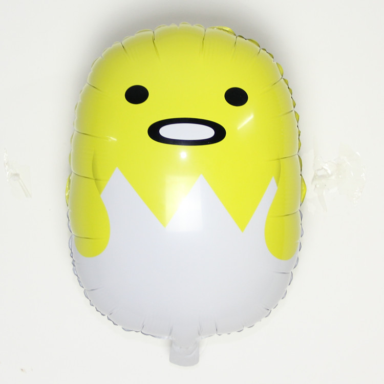 批發優質鋁膜氣球鋁箔蛋黃哥氫氣球可愛雞蛋卡通氣球寶寶生日裝飾工廠,批發,進口,代購