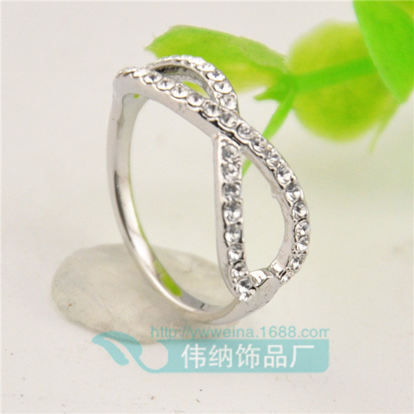 RB02454    韓劇美女的誕生莎拉同款戒指鉆戒指環 銀色鑲鉆戒指批發・進口・工廠・代買・代購