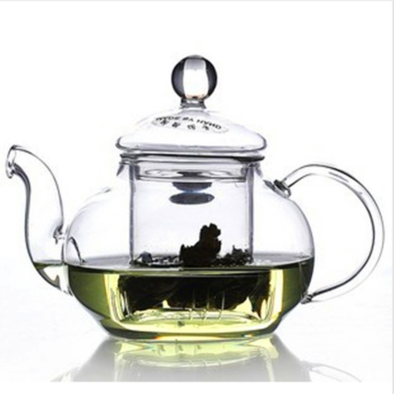 特價廠傢直銷耐熱玻璃茶壺加厚玻璃內膽花茶壺600ml工廠,批發,進口,代購