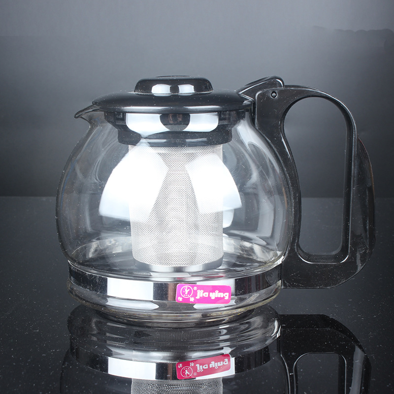 廠傢直銷  1200ML玻璃茶具  帶不銹鋼內膽茶濾 電磁爐專用泡茶壺批發・進口・工廠・代買・代購