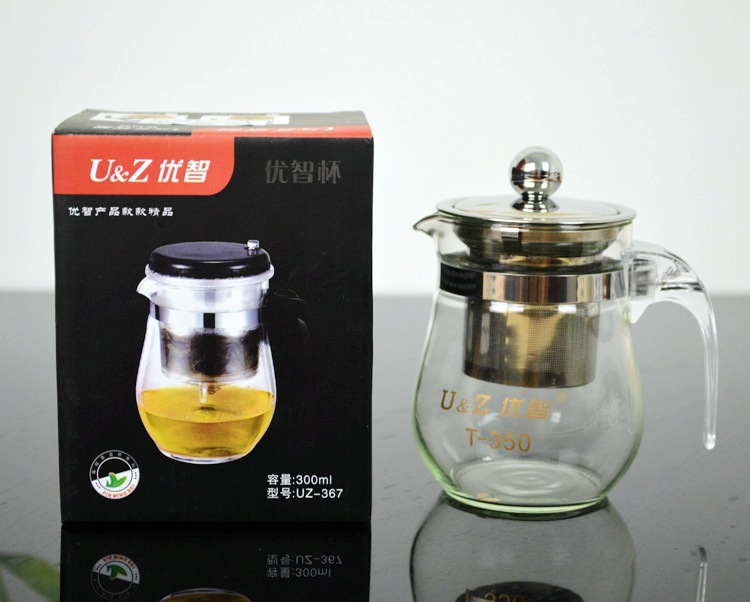 新款耐熱玻璃花茶壺 飄逸杯 不銹鋼內膽過濾中華杯花茶壺工廠,批發,進口,代購