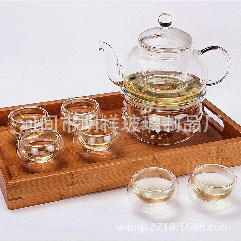 2015熱銷新品  歐式全玻璃茶具套裝 玻璃茶盤 加厚玻璃茶具套裝工廠,批發,進口,代購