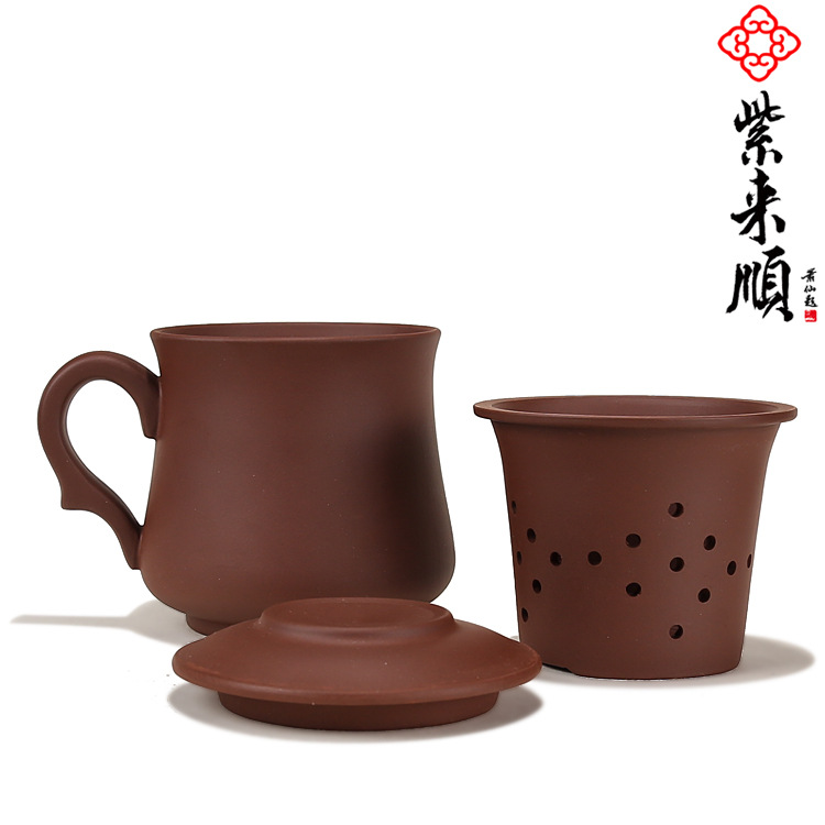 紫來順宜興紫砂茶具茶杯 蓋杯紫砂杯套膽杯子定製廠傢直銷價22020工廠,批發,進口,代購