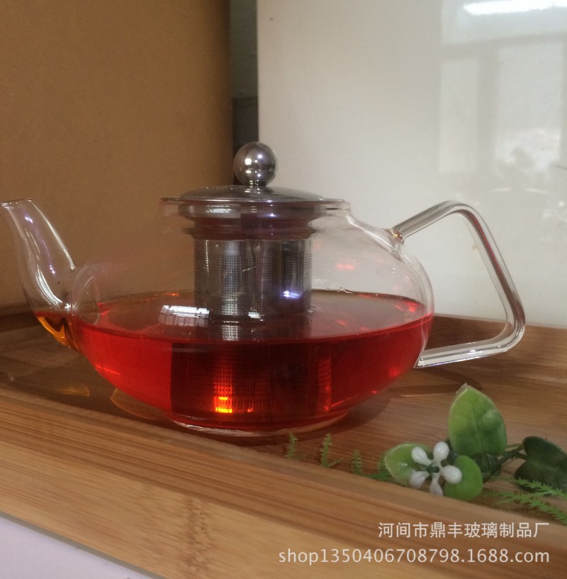 供耐熱玻璃茶具 廠傢批發手工玻璃花茶壺 加厚創意款工廠,批發,進口,代購