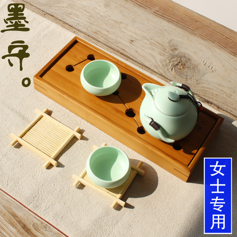 七星小茶盤竹製日式迷你辦公小套茶具儲水小號托盤茶臺批發・進口・工廠・代買・代購