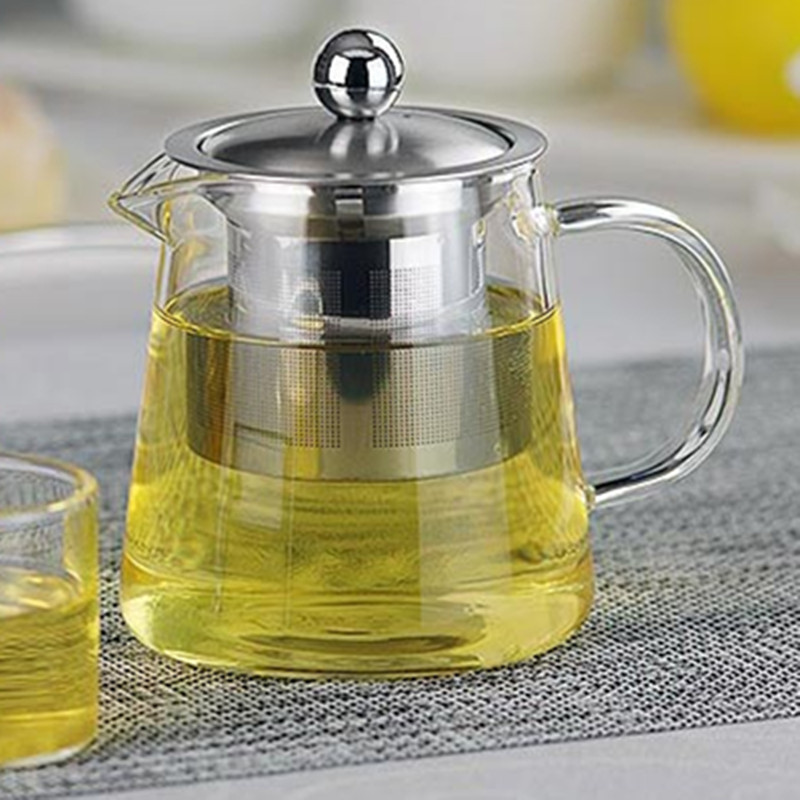 不銹鋼內膽過濾玻璃茶壺 耐熱耐高溫 透明玻璃茶具批發・進口・工廠・代買・代購