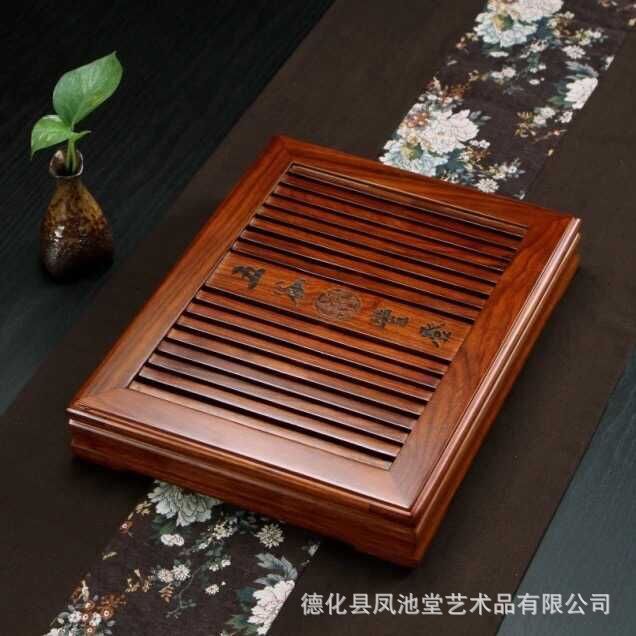 2015新款花梨木實木茶盤 便攜式小茶盤  酒店房間專用 五谷豐登工廠,批發,進口,代購