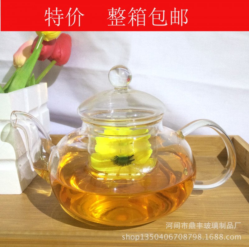 供高硼矽耐熱玻璃透明花茶壺 花茶壺廠傢批發創意手工玻璃花茶壺工廠,批發,進口,代購