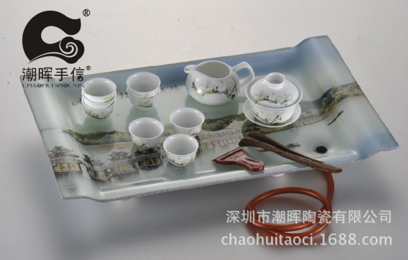 潮暉 湘子橋高檔中號整體茶具套裝 精品茶具茶盤批發工廠,批發,進口,代購