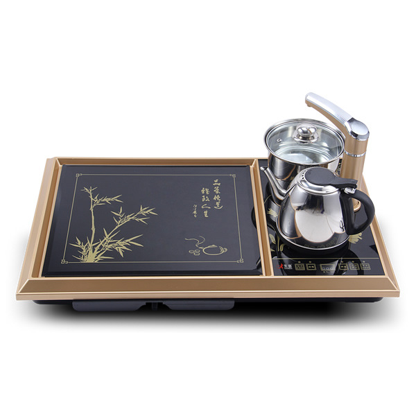 四合一特價熱賣自動上水鋼化玻璃茶盤茶具套裝茶海工廠,批發,進口,代購