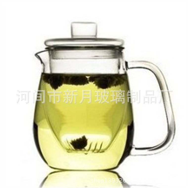 加厚玻璃企鵝茶壺 大壓嘴壺 玻璃茶具 功夫茶具 花茶壺 廠傢直銷工廠,批發,進口,代購