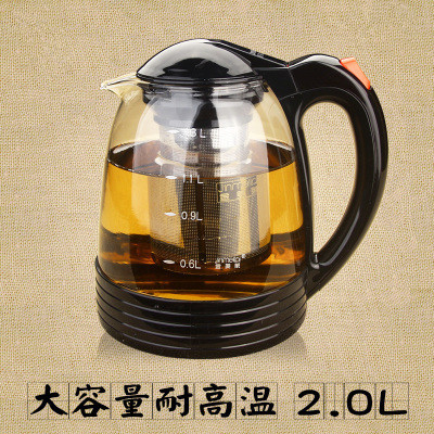 金美萊耐熱玻璃茶壺 咖啡壺 2000ml 茶具套裝批發 內含濾芯茶壺工廠,批發,進口,代購