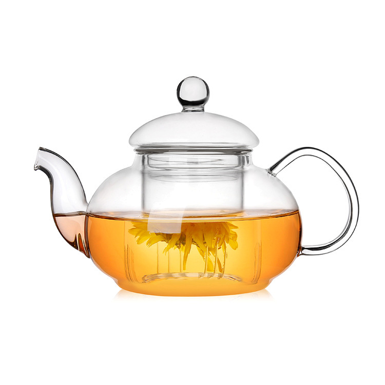 玻璃茶壺 600ML耐熱高硼矽透明過濾內膽加厚花茶壺河間廠傢批發批發・進口・工廠・代買・代購