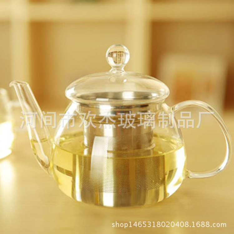 歡傑耐熱玻璃花茶壺玻璃茶具清新花草茶壺 可直火燒工廠,批發,進口,代購