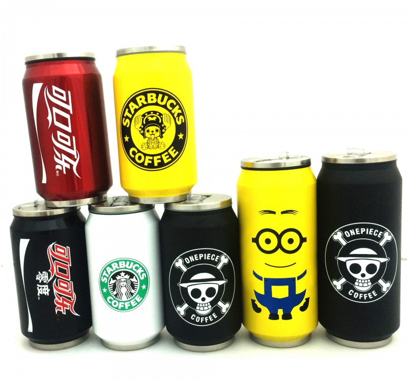 新款可樂易拉罐保溫杯 真空杯 動漫水杯 海賊王系列 現貨批發・進口・工廠・代買・代購