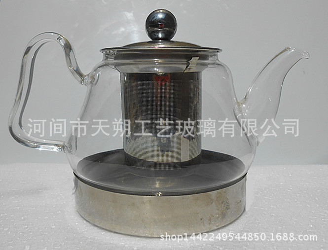 耐高溫玻璃茶壺 不銹鋼茶具茶漏 環保花茶養生壺工廠,批發,進口,代購