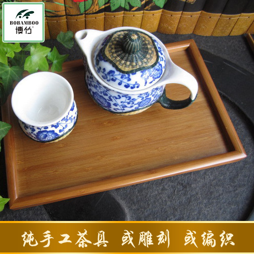 天然環保方形竹茶盤 直角奉茶盤 韓式創意防水竹茶盤工廠,批發,進口,代購