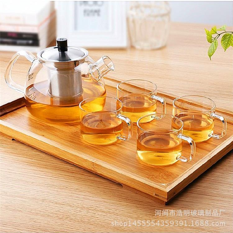 玻璃茶具 耐高溫玻璃花茶壺工廠,批發,進口,代購