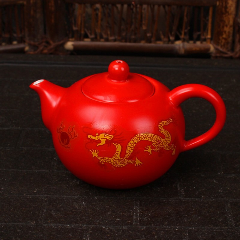 紅金龍茶壺 茶器 功夫茶具紅金龍茶具 陶瓷茶壺工廠,批發,進口,代購