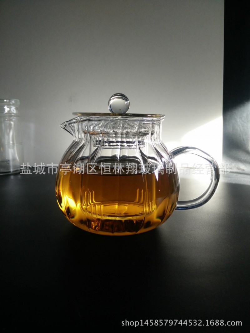 廠傢手工操作玻璃條紋茶壺日式玻璃耐高溫條紋壺質量保證量大從優批發・進口・工廠・代買・代購