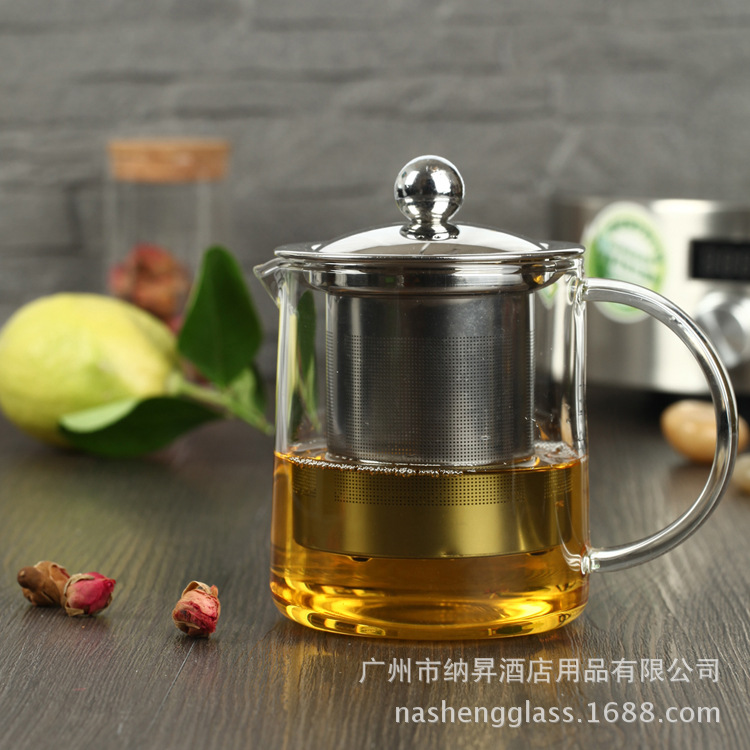 玻璃茶壺耐熱水壺400ml 帶內膽過濾高硼矽茶具同價支持混批工廠,批發,進口,代購