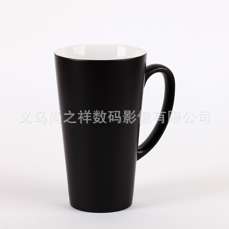 淘寶熱賣磨砂大錐形變色杯禮品杯子創意廣告杯情侶陶瓷杯水杯批發工廠,批發,進口,代購