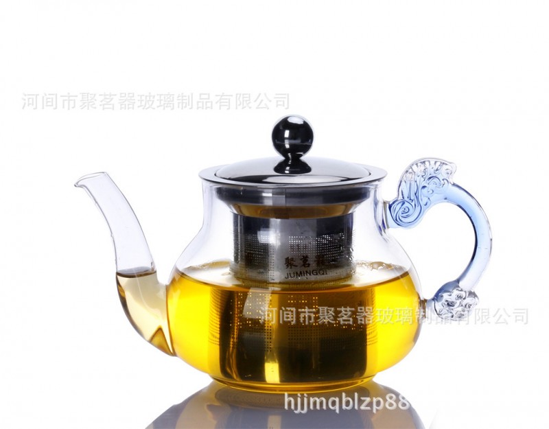 品牌 聚茗器 304不銹鋼玻璃茶壺  龍把泡茶壺  加厚系列工廠,批發,進口,代購